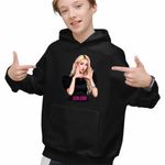 Fashion, accesorii si bijuterii - Copii - Imbracaminte copii - Pulovere si hanorace copii - Hanorac Copii Baieti Jeon Somi Merch Kpop, negru, marime XS Copii - Infinity.ro