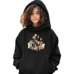 Fashion, accesorii si bijuterii - Copii - Imbracaminte copii - Pulovere si hanorace copii - Hanorac Copii Fete NCT 127 Cartoon Kpop Merch, negru, marime XS Copii - Infinity.ro