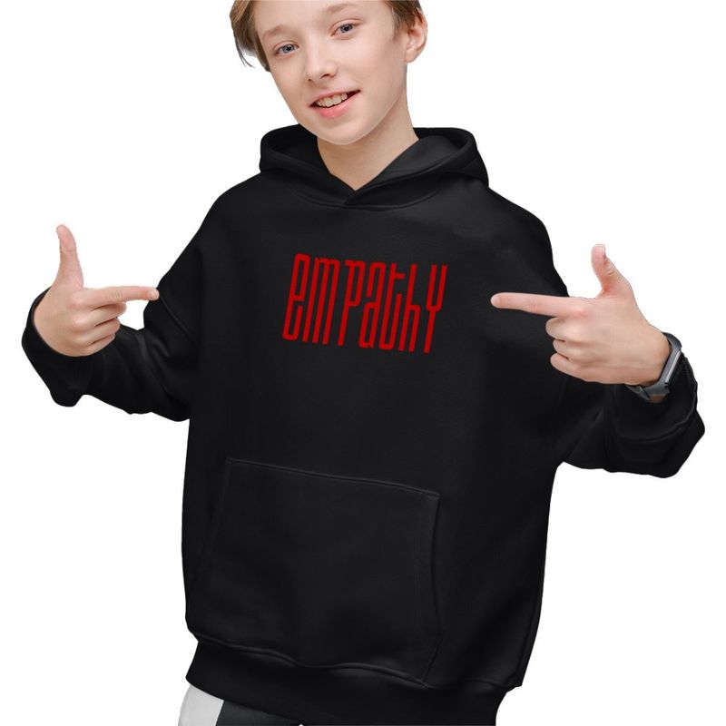 Fashion, accesorii si bijuterii - Copii - Imbracaminte copii - Pulovere si hanorace copii - Hanorac Copii Baieti Empathy NCT Kpop Merch, negru, marime XS Copii - Infinity.ro