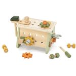 Jucarii, Copii si Bebe - Jucarii si jocuri - Jucarii de rol - Ateliere si bancuri de lucru - Set cutie scule Viga PolarB, lemn, 21 piese, multicolor KID442490 - Infinity.ro