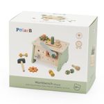 Jucarii, Copii si Bebe - Jucarii si jocuri - Jucarii de rol - Ateliere si bancuri de lucru - Set cutie scule Viga PolarB, lemn, 21 piese, multicolor KID442490 - Infinity.ro