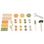Jucarii, Copii si Bebe - Jucarii si jocuri - Jucarii de rol - Ateliere si bancuri de lucru - Set cutie scule Viga PolarB, lemn, 21 piese, multicolor KID442490 - Infinity.ro