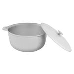 Casa si Gradina - Bucatarie si vesela - Vase pentru gatit - Oale si cratite - Ceaun Tuci din Aluminiu Alimentar cu Capac ROTOR, Capacitate Mare 8L, Grosime Perete/Fund 3 mm - Infinity.ro