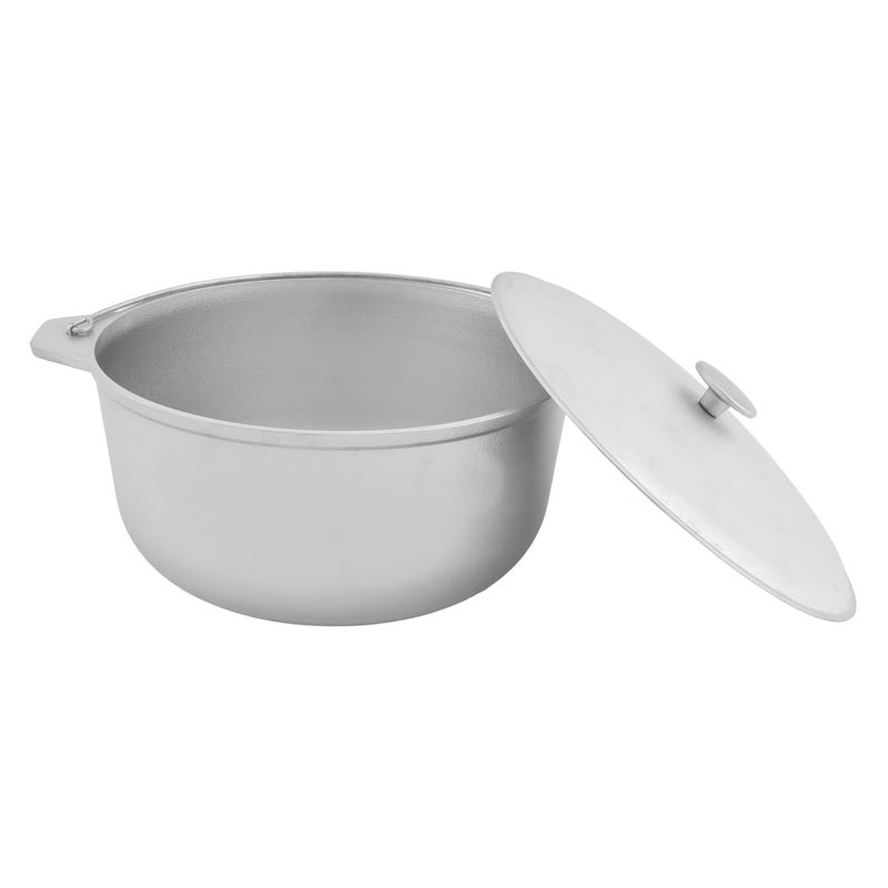 Casa si Gradina - Bucatarie si vesela - Vase pentru gatit - Oale si cratite - Ceaun Tuci din Aluminiu Alimentar cu Capac ROTOR, Capacitate Mare 8L, Grosime Perete/Fund 3 mm - Infinity.ro