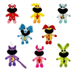 Jucarii, Copii si Bebe - Jucarii si jocuri - Jucarii de plus - Set de 8 figurine de plus, Creaturile Zambitoare, Tip breloc, Multicolor, 18 cm - Infinity.ro