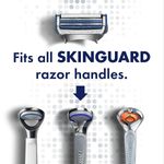 Ingrijire personala si Cosmetice - Aparate & accesorii ingrijire personala - Aparate de ras si tuns - Aparate de ras clasice - Aparat de Ras Gillette SkinGuard Sensitive Power, 2 Lame, Micropulsatii, Maner + 1 Rezerva - Infinity.ro