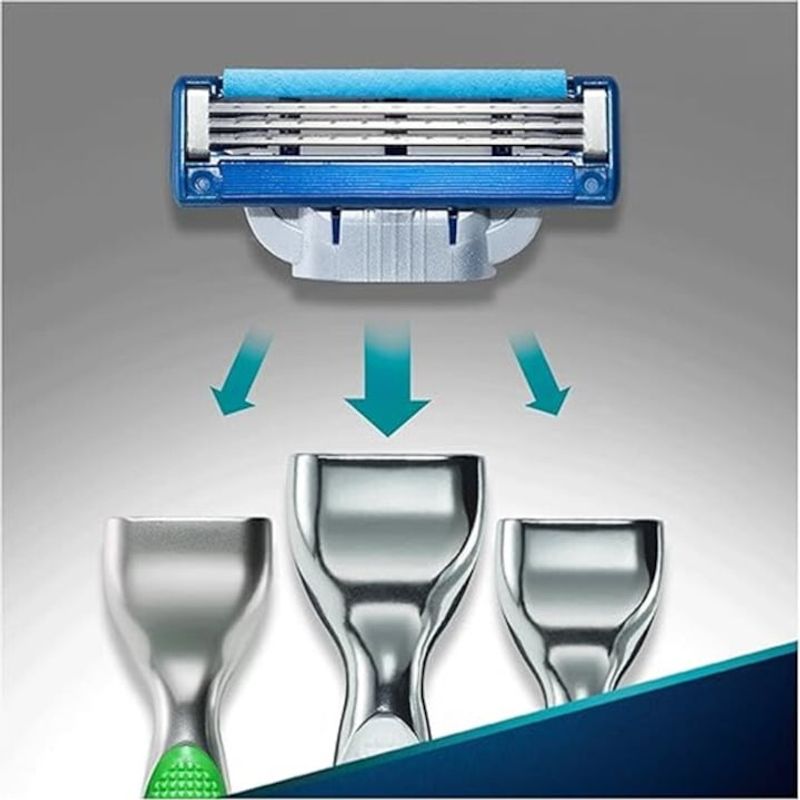 Ingrijire personala si Cosmetice - Aparate & accesorii ingrijire personala - Aparate de ras si tuns - Accesorii aparate de ras - Rezerve Aparat de Ras Gillette Mach3 Manual, 3 Lame, Set 12 Bucati - Infinity.ro