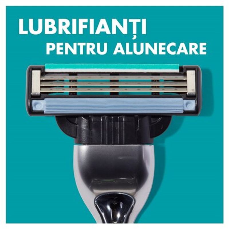 Ingrijire personala si Cosmetice - Aparate & accesorii ingrijire personala - Aparate de ras si tuns - Accesorii aparate de ras - Rezerve Aparat de Ras Gillette Mach3 Manual, 3 Lame, Set 12 Bucati - Infinity.ro