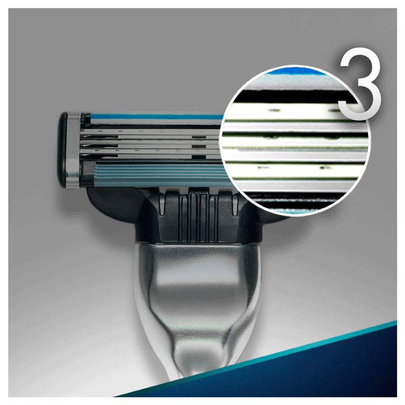 Ingrijire personala si Cosmetice - Aparate & accesorii ingrijire personala - Aparate de ras si tuns - Accesorii aparate de ras - Rezerve Aparat de Ras Gillette Mach3 Manual, 3 Lame, Set 12 Bucati - Infinity.ro