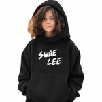 Fashion, accesorii si bijuterii - Copii - Imbracaminte copii - Pulovere si hanorace copii - Hanorac Copii Fete Swae Lee, negru, marime XS Copii - Infinity.ro