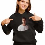 Fashion, accesorii si bijuterii - Copii - Imbracaminte copii - Pulovere si hanorace copii - Hanorac Copii Fete Kygo Freeze, negru, marime XS Copii - Infinity.ro