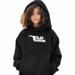 Fashion, accesorii si bijuterii - Copii - Imbracaminte copii - Pulovere si hanorace copii - Hanorac Copii Fete Flo Rida Hip Hop, negru, marime XS Copii - Infinity.ro