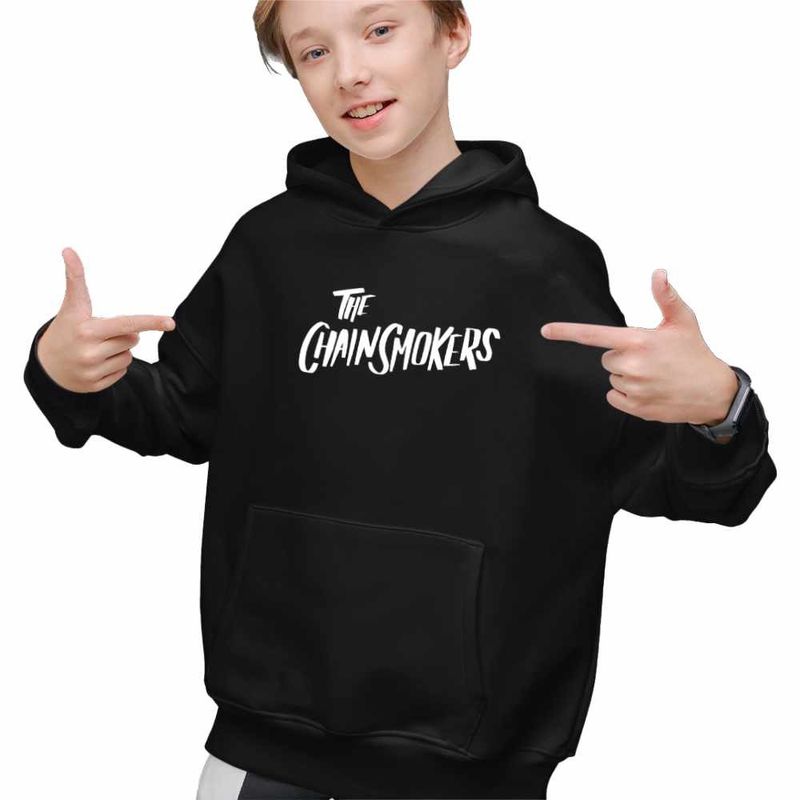 Fashion, accesorii si bijuterii - Copii - Imbracaminte copii - Pulovere si hanorace copii - Hanorac Copii Baieti The Chainsmokers, negru, marime XS Copii - Infinity.ro
