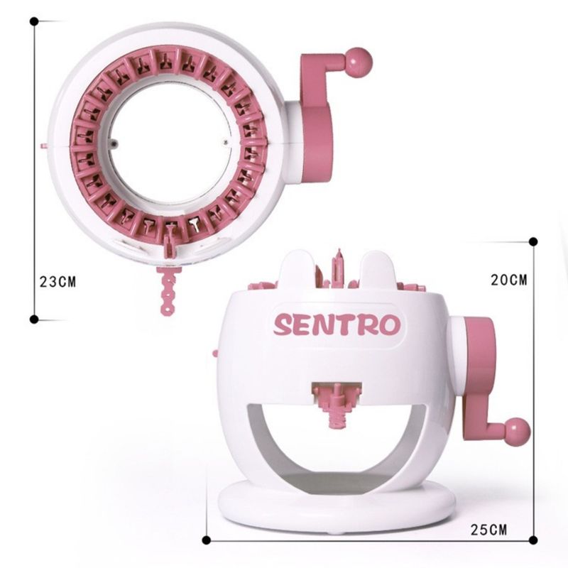Casa si Gradina - Decoratiuni - DIY - Articole mercerie - Masinuta de tricotat pentru copii si adulti, 22 ace, accesorii, tricotare circulara/plana, tensiometru fir, DIY - Infinity.ro