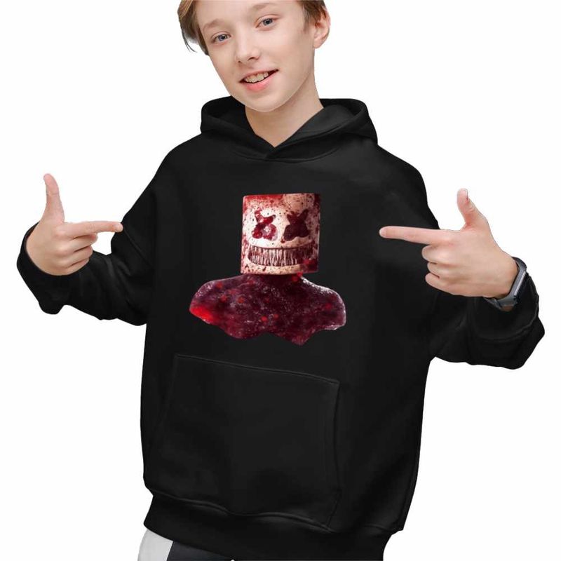 Fashion, accesorii si bijuterii - Copii - Imbracaminte copii - Pulovere si hanorace copii - Hanorac Copii Baieti Marshmello Horror Fnaf Halloween, negru, marime XS Copii - Infinity.ro