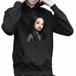 Fashion, accesorii si bijuterii - Copii - Imbracaminte copii - Pulovere si hanorace copii - Hanorac Copii Baieti Steve Aoki Anime Chibi Cartoon, negru, marime XS Copii - Infinity.ro