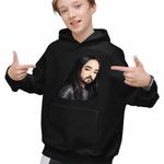 Fashion, accesorii si bijuterii - Copii - Imbracaminte copii - Pulovere si hanorace copii - Hanorac Copii Baieti Steve Aoki Anime Chibi Cartoon, negru, marime XS Copii - Infinity.ro
