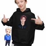 Fashion, accesorii si bijuterii - Copii - Imbracaminte copii - Pulovere si hanorace copii - Hanorac Copii Baieti Taemin Kpop Korea Music, negru, marime XS Copii - Infinity.ro