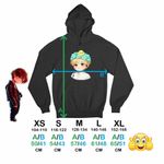 Fashion, accesorii si bijuterii - Copii - Imbracaminte copii - Pulovere si hanorace copii - Hanorac Copii Fete Taemin Chibi Shinee Kpop, negru, marime XS Copii - Infinity.ro