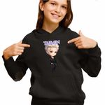 Fashion, accesorii si bijuterii - Copii - Imbracaminte copii - Pulovere si hanorace copii - Hanorac Copii Fete Taemin Korea Saja Boys, negru, marime XS Copii - Infinity.ro