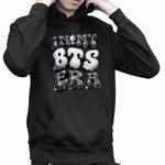 Fashion, accesorii si bijuterii - Copii - Imbracaminte copii - Pulovere si hanorace copii - Hanorac Copii Baieti BTS Kpop Era, negru, marime XS Copii - Infinity.ro
