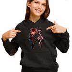 Fashion, accesorii si bijuterii - Copii - Imbracaminte copii - Pulovere si hanorace copii - Hanorac Copii Fete Taemin K-Pop Demon, negru, marime XS Copii - Infinity.ro