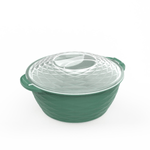 Casa si Gradina - Bucatarie si vesela - Vesela si tacamuri - Farfurii si boluri - Set boluri rotunde verzi cu capace transparente PP BPA Free 3 piese capacitate 2200ml 1200ml 650ml - Infinity.ro