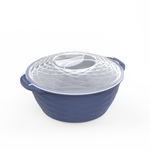 Casa si Gradina - Bucatarie si vesela - Vesela si tacamuri - Farfurii si boluri - Set boluri rotunde mov cu capace transparente PP BPA Free, 3 piese, capacitate mare 2200ml, 1200ml, 650ml, sigure pentru alimente - Infinity.ro