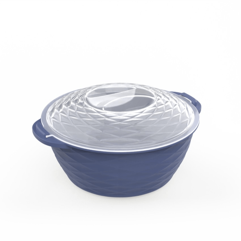 Casa si Gradina - Bucatarie si vesela - Vesela si tacamuri - Farfurii si boluri - Set boluri rotunde mov cu capace transparente PP BPA Free, 3 piese, capacitate mare 2200ml, 1200ml, 650ml, sigure pentru alimente - Infinity.ro
