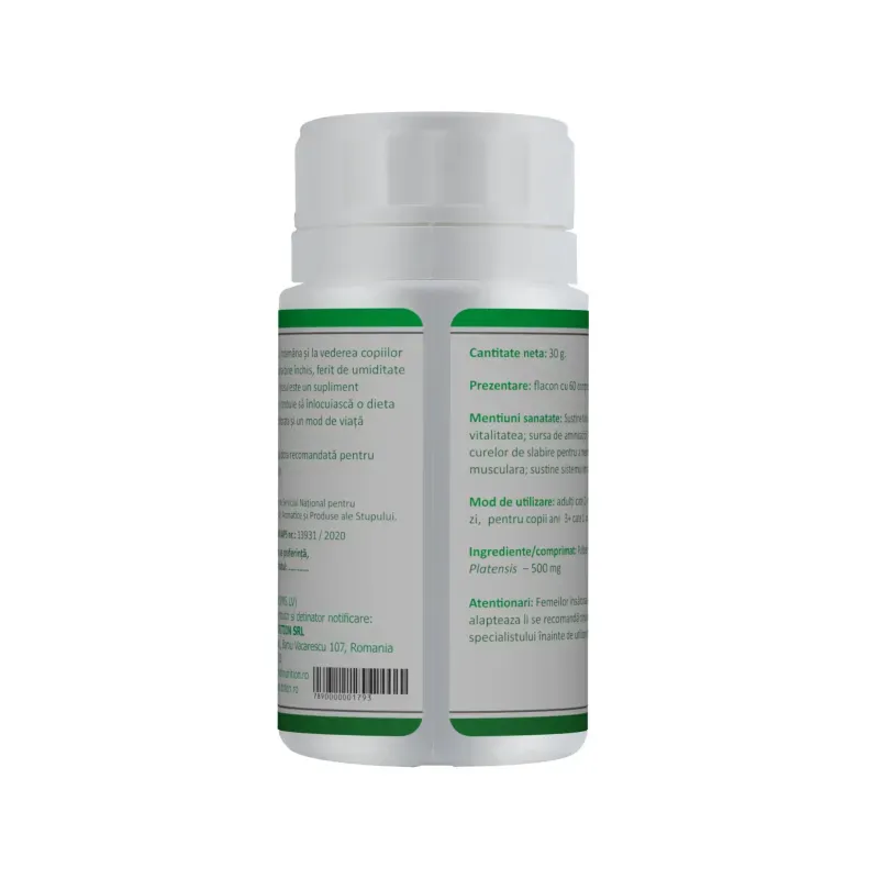 Ingrijire personala si Cosmetice - Sanatate si wellness - Suplimente alimentare - Alte suplimente alimentare - Spirulina Forte 500mg 60 comprimate - Infinity.ro