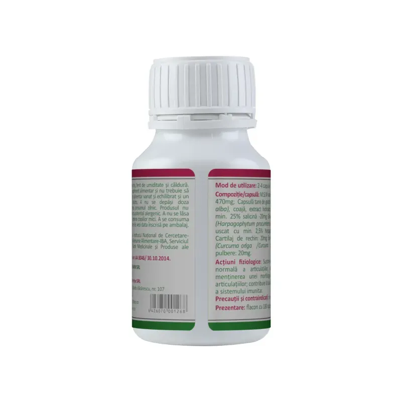 Ingrijire personala si Cosmetice - Sanatate si wellness - Suplimente alimentare - Alte suplimente alimentare - MSM Natural capsule 180 capsule - Infinity.ro