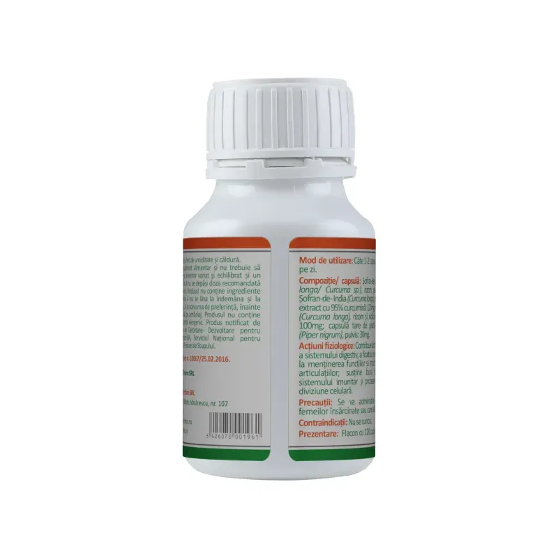 Ingrijire personala si Cosmetice - Sanatate si wellness - Suplimente alimentare - Alte suplimente alimentare - Turmeric Extract Forte 120 capsule - Infinity.ro