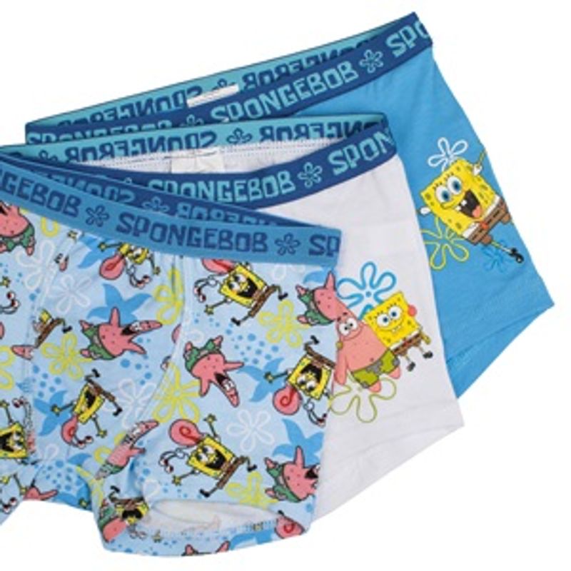Fashion, accesorii si bijuterii - Copii - Lenjerie si pijamale copii - Lenjerie intima copii - Set Boxeri Lenjerie Intima pentru Copii - Design Spongebob - Infinity.ro