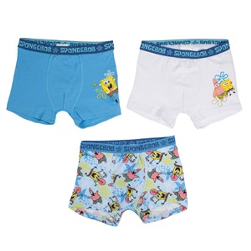 Fashion, accesorii si bijuterii - Copii - Lenjerie si pijamale copii - Lenjerie intima copii - Set Boxeri Lenjerie Intima pentru Copii - Design Spongebob - Infinity.ro