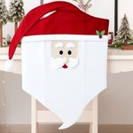 Casa si Gradina - Decoratiuni - Decoratiuni de sezon - Husa Decorativa de Craciun pentru Spatar Scaun Mos Craciun Zambaret 50cm - Infinity.ro