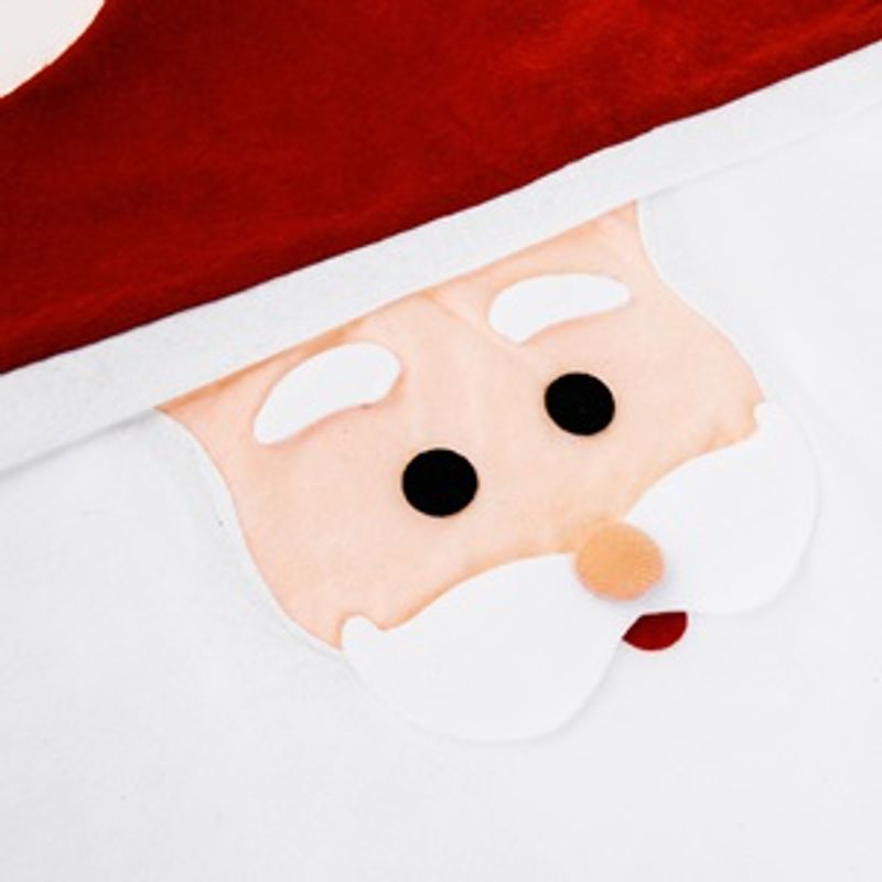 Casa si Gradina - Decoratiuni - Decoratiuni de sezon - Husa Decorativa de Craciun pentru Spatar Scaun Mos Craciun Zambaret 50cm - Infinity.ro