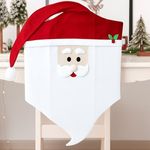 Casa si Gradina - Decoratiuni - Decoratiuni de sezon - Husa Decorativa de Craciun pentru Spatar Scaun Mos Craciun Zambaret 50cm - Infinity.ro