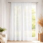 Casa si Gradina - Textile si covoare - Perdele si draperii - Perdele - Perdea cu Rejansa Faux Silk, Off White, 135x260cm - Infinity.ro