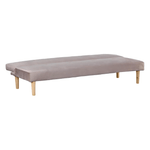 Casa si Gradina - Mobilier - Canapele si coltare - Canapele - Canapea extensibila, stofa maro-gri Taupe Velvet/stejar, ALIDA - Infinity.ro