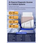 Auto si Moto - Reparatii si depanare - Sisteme de diagnoza - Scaner tester diagnoza V800 AI Bluetooth OBD2 aplicatie gratuita cu AI - Infinity.ro