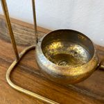 Casa si Gradina - Decoratiuni - Aromaterapie si lumanari - Suporturi lumanari - Suport metalic pentru 3 lumanari, bronz, 38cm - Infinity.ro