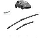 Auto si Moto - Intretinere auto - Stergatoare - Set 2 Stergatoare ABARTH 500 / 595 / 695 2008-2016, pentru parbriz, Bosch Aerotwin - Infinity.ro