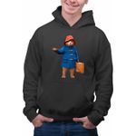 Fashion, accesorii si bijuterii - Barbati - Imbracaminte - Hanorace barbati - Hanorac Barbati Paddington Valiza Urs, negru, marime 3XL - Infinity.ro