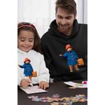 Fashion, accesorii si bijuterii - Barbati - Imbracaminte - Hanorace barbati - Hanorac Barbati Paddington Valiza Urs, negru, marime 3XL - Infinity.ro