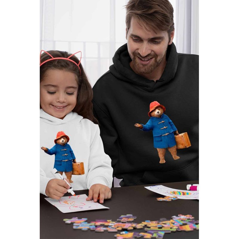 Fashion, accesorii si bijuterii - Barbati - Imbracaminte - Hanorace barbati - Hanorac Barbati Paddington Valiza Urs, negru, marime 3XL - Infinity.ro