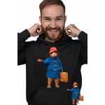 Fashion, accesorii si bijuterii - Barbati - Imbracaminte - Hanorace barbati - Hanorac Barbati Paddington Valiza Urs, negru, marime 3XL - Infinity.ro