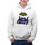 Fashion, accesorii si bijuterii - Barbati - Imbracaminte - Hanorace barbati - Hanorac Barbati Batwheels Batmobil Bam Batman Batroti Masini, alb, marime XL - Infinity.ro