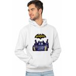 Fashion, accesorii si bijuterii - Barbati - Imbracaminte - Hanorace barbati - Hanorac Barbati Batwheels Batmobil Bam Batman Batroti Masini, alb, marime XL - Infinity.ro