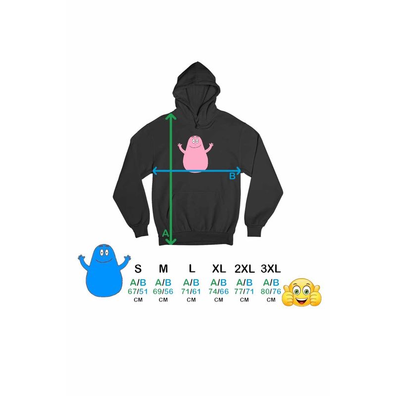 Fashion, accesorii si bijuterii - Barbati - Imbracaminte - Hanorace barbati - Hanorac Barbati Barbapapa Desene Animate, negru, marime XL - Infinity.ro