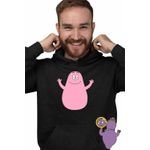 Fashion, accesorii si bijuterii - Barbati - Imbracaminte - Hanorace barbati - Hanorac Barbati Barbapapa Desene Animate, negru, marime XL - Infinity.ro